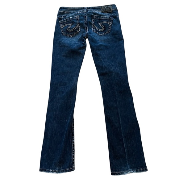 Womens Classic Silver Tuesday 16 1/2 Blue Jeans With White Stitching, 5 Pockets. - Picture 11 of 16